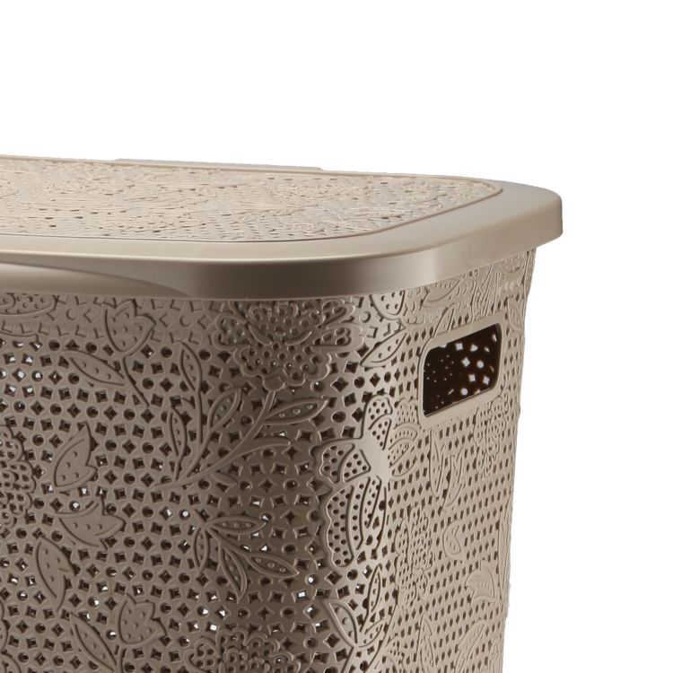 Kosz na pranie 55L FANCY beż